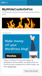 Mobile Screenshot of mywhitecoatisonfire.com